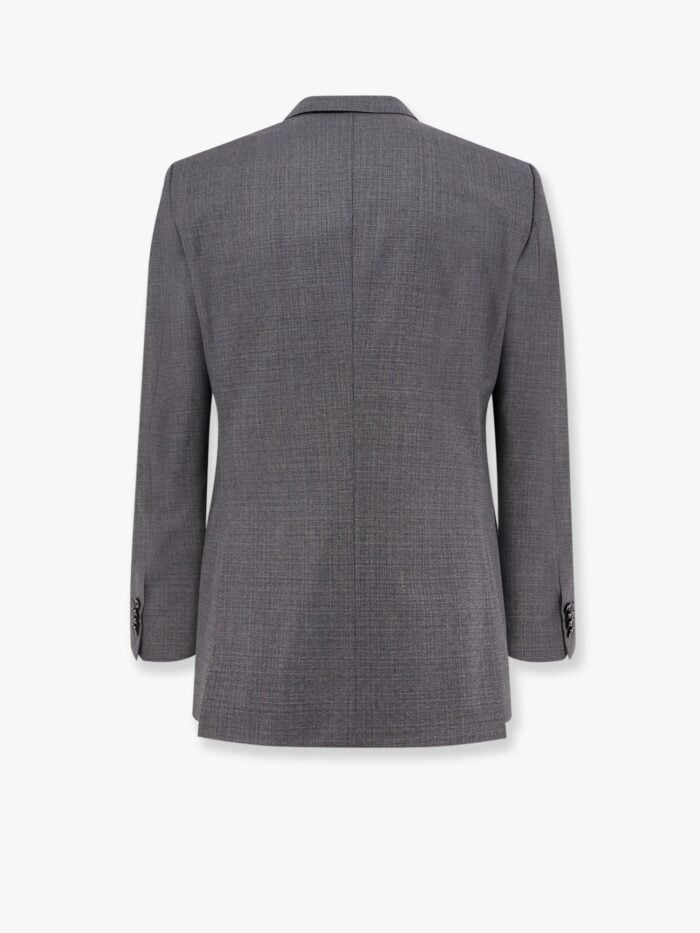 Boss Virgin Wool Suit With Classic Lapel