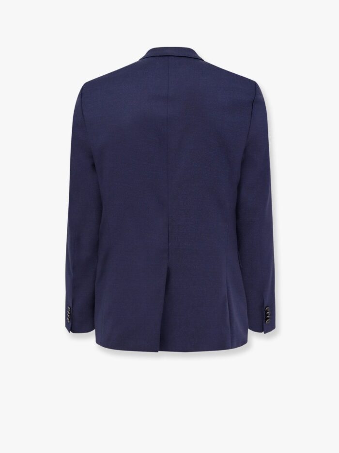 Boss Virgin Wool Suit With Classic Lapel