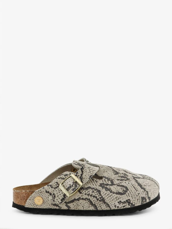 birkenstock boston suede sabot with python print Birkenstock Boston Suede Sabot With Python Print