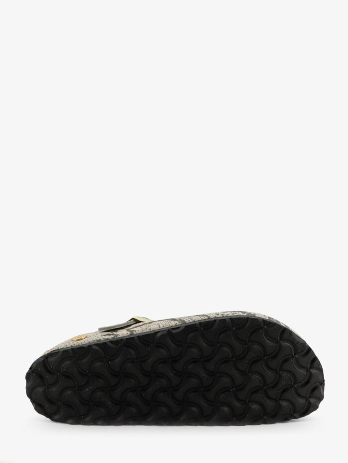 Birkenstock Boston Suede Sabot With Python Print