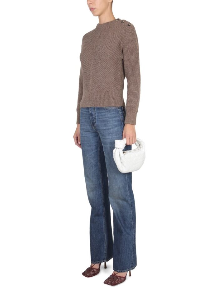 Bottega Veneta ALPACA KNIT WITH CHEVRON PATTERN