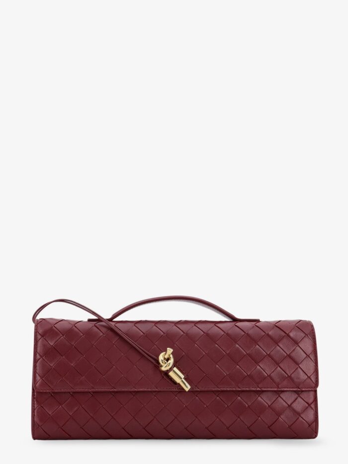 Bottega Veneta Andiamo Leather Pouch With Intrecciato Motif