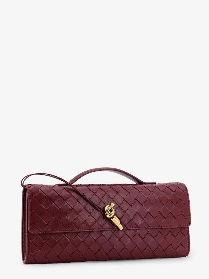 Bottega Veneta Andiamo Leather Pouch With Intrecciato Motif