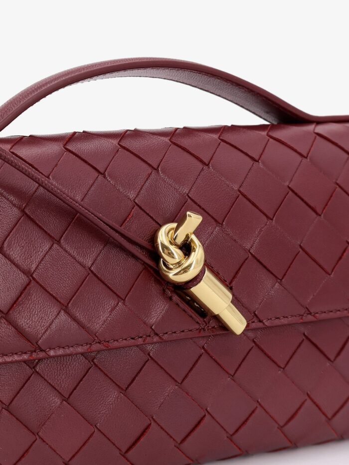 Bottega Veneta Andiamo Leather Pouch With Intrecciato Motif
