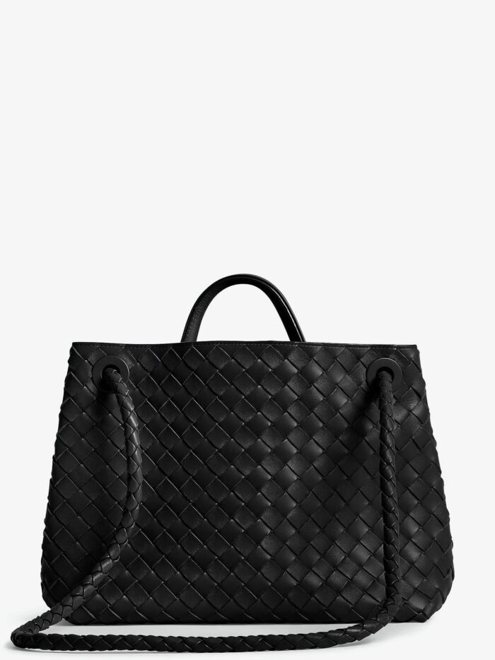 Bottega Veneta Andiamo Leathwer Shoulder Bag With Intrecciato Motif