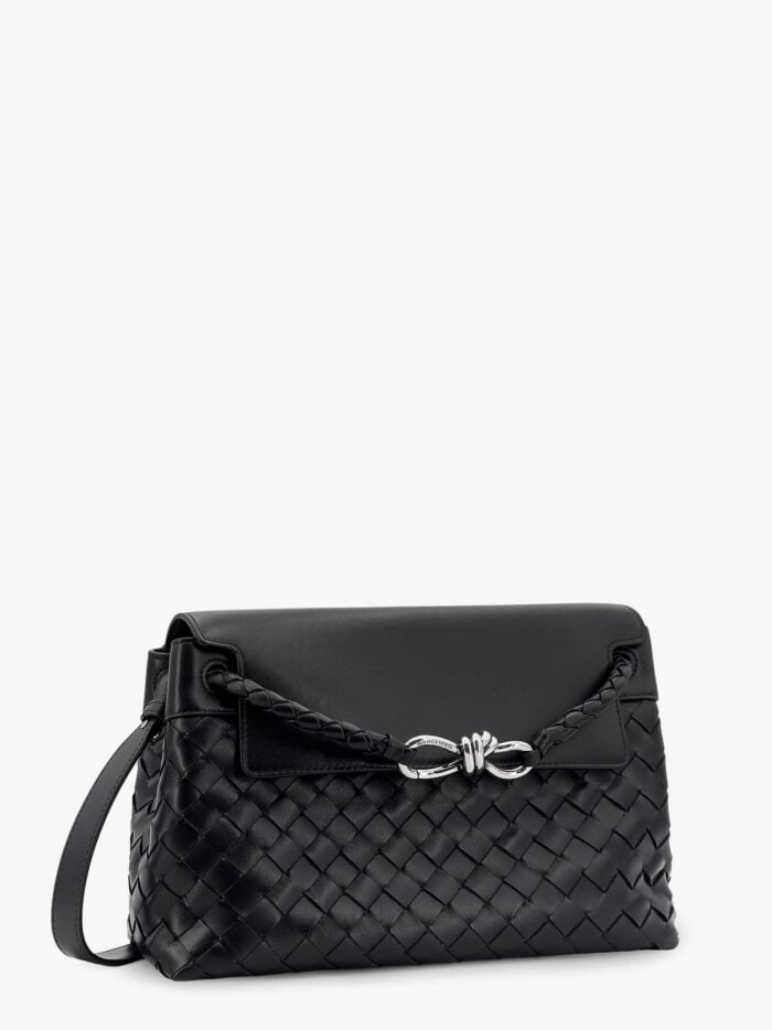 Bottega Veneta Andiamo Messenger Leather Bag With Intrecciato Motif