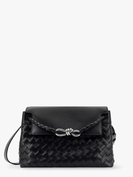 Bottega Veneta Andiamo Messenger Leather Bag With Intrecciato Motif