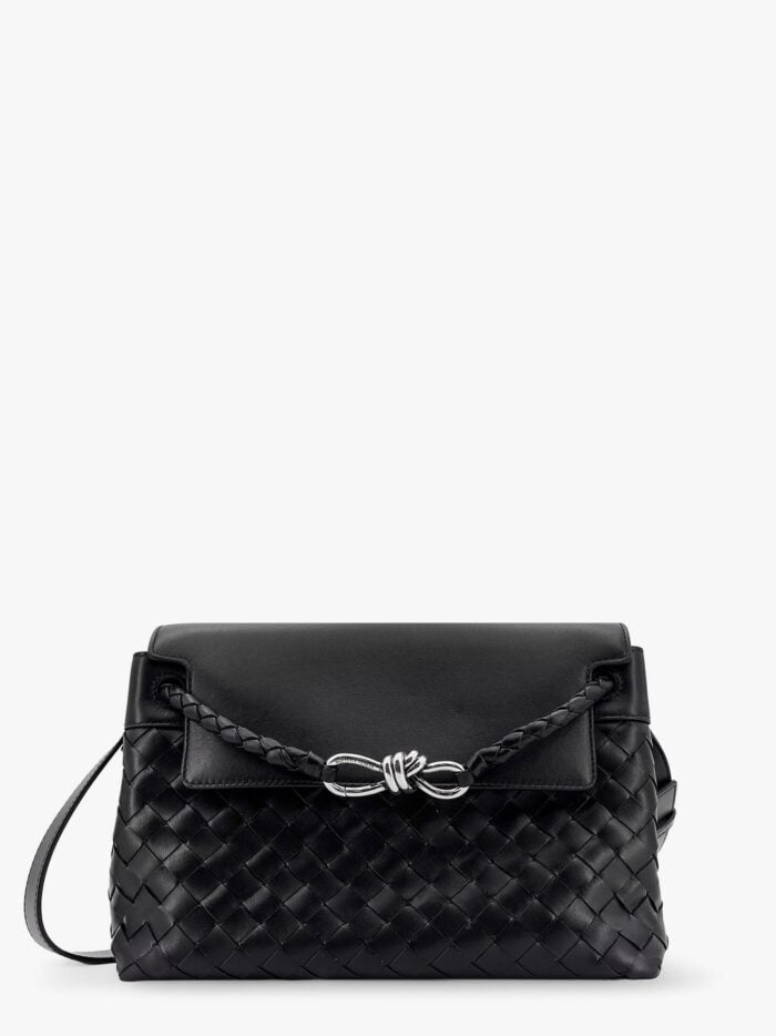 Bottega Veneta Andiamo Messenger Leather Bag With Intrecciato Motif