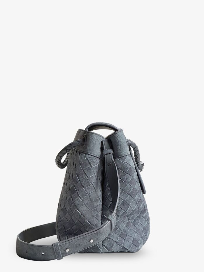 Bottega Veneta Andiamo Messenger Suede Shoulder Bag With Intrecciato Motif