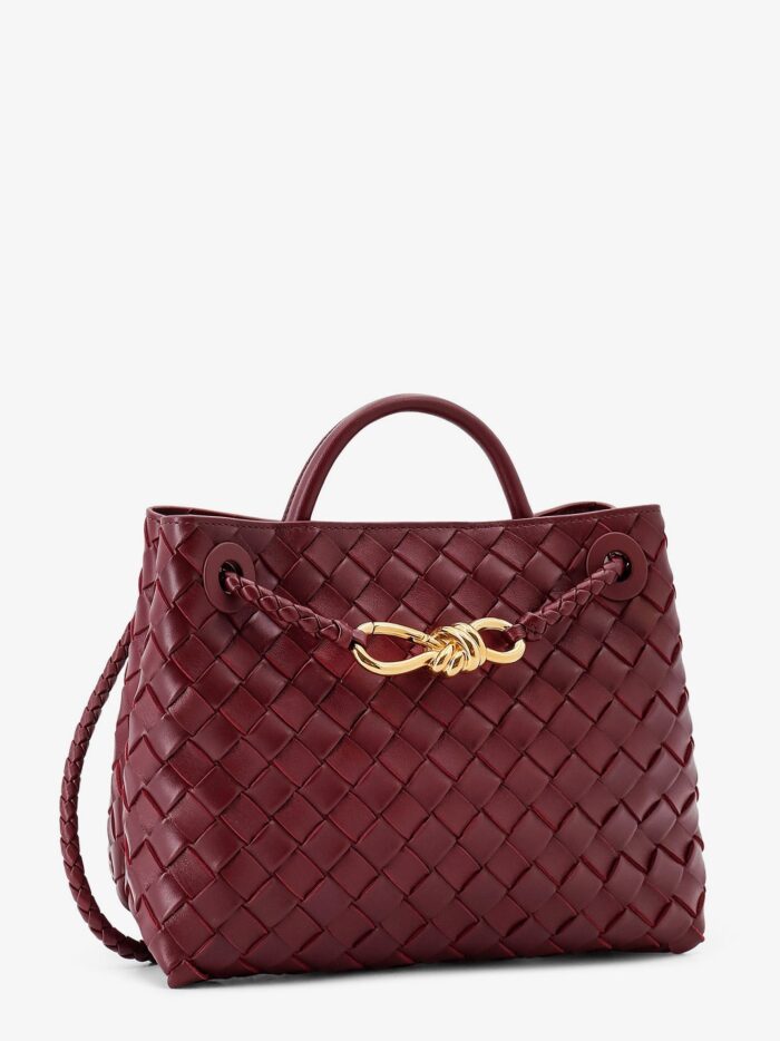 Bottega Veneta Andiamo Small Leather Shoulder Bag With Intrecciato Motif