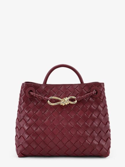 Bottega Veneta Andiamo Small Leather Shoulder Bag With Intrecciato Motif