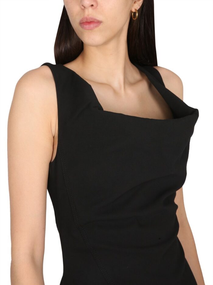 Bottega Veneta ASYMMETRICAL MIDI DRESS