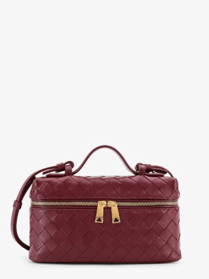 Bottega Veneta Bang Bang Leather Vanity Case With Intrecciato Motif