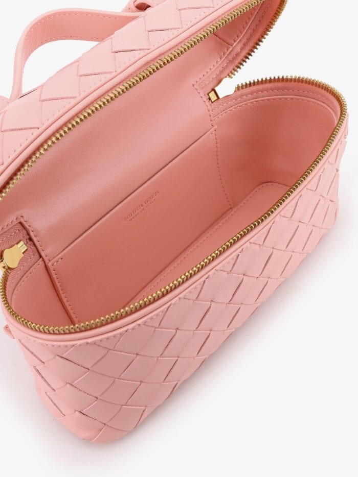 Bottega Veneta Bang Bang Leather Vanity Case With Intrecciato Motif