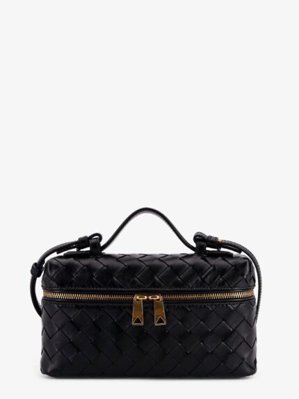 Bottega Veneta Bang Bang Leather Vanity Case With Intrecciato Motif