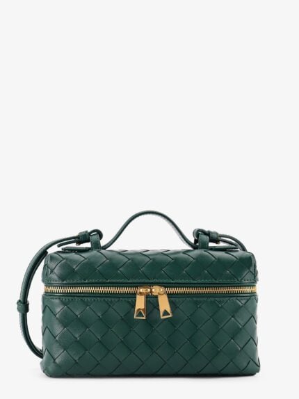 Bottega Veneta Bang Bang Leather Vanity Case With Intrecciato Motif