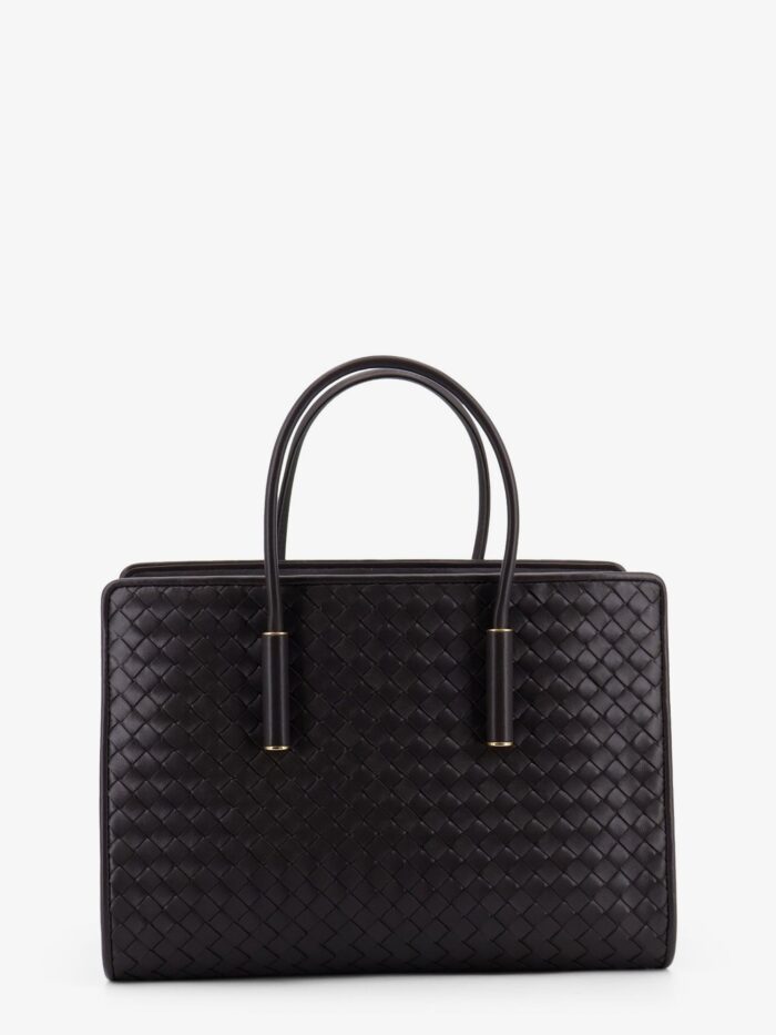 Bottega Veneta Barbara Leather Handbag With Intrecciato Motif