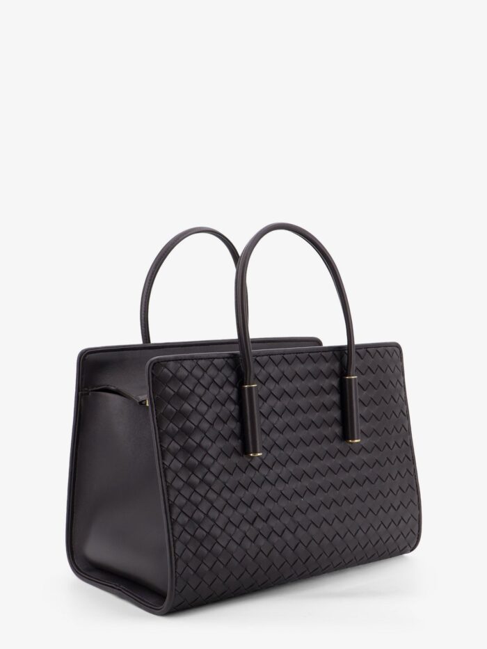 Bottega Veneta Barbara Leather Handbag With Intrecciato Motif