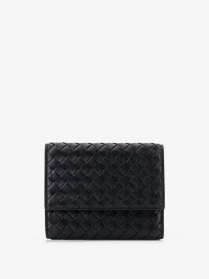 Bottega Veneta Bi-fold Intrecciato Wallet With Zip