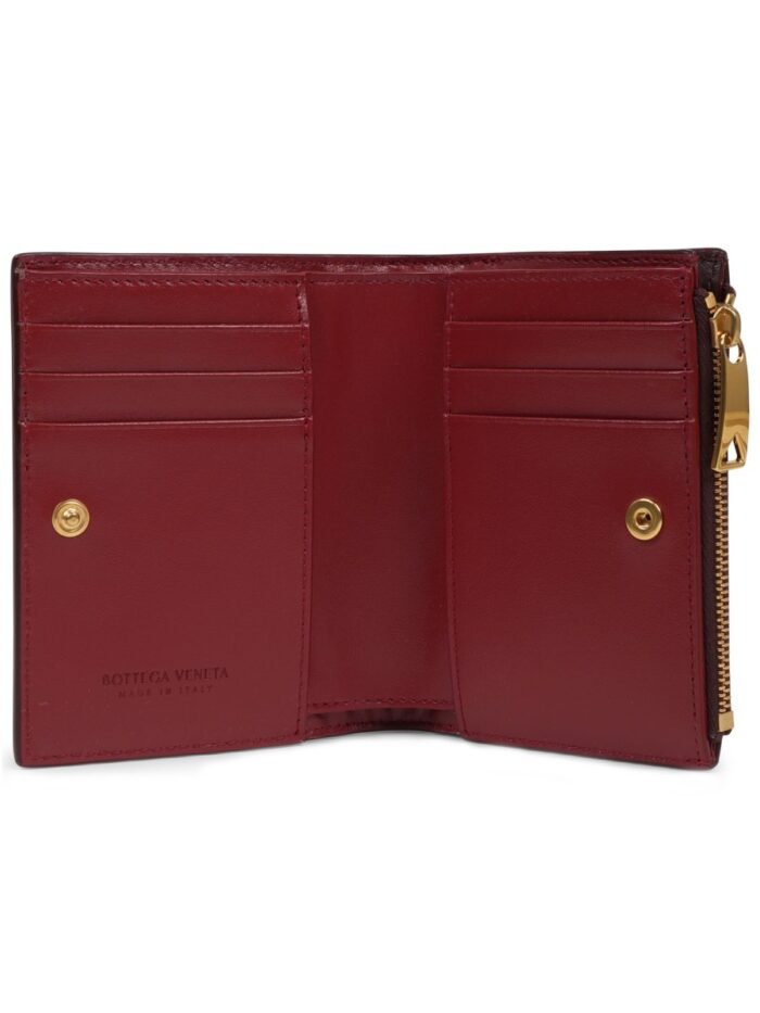 Bottega Veneta BI-FOLD WALLET WITH ZIPPER SMALL
