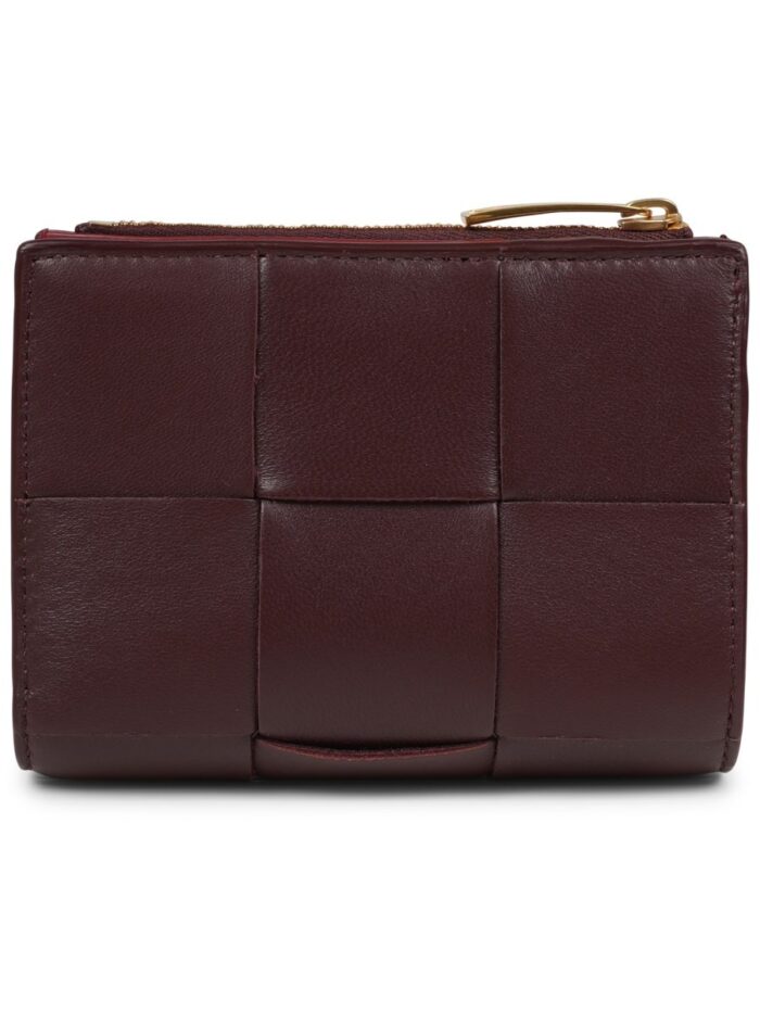 Bottega Veneta BI-FOLD WALLET WITH ZIPPER SMALL