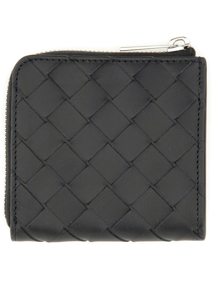 Bottega Veneta BRAIDED ZIPPERED WALLET
