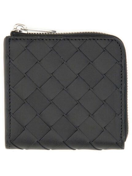 Bottega Veneta BRAIDED ZIPPERED WALLET