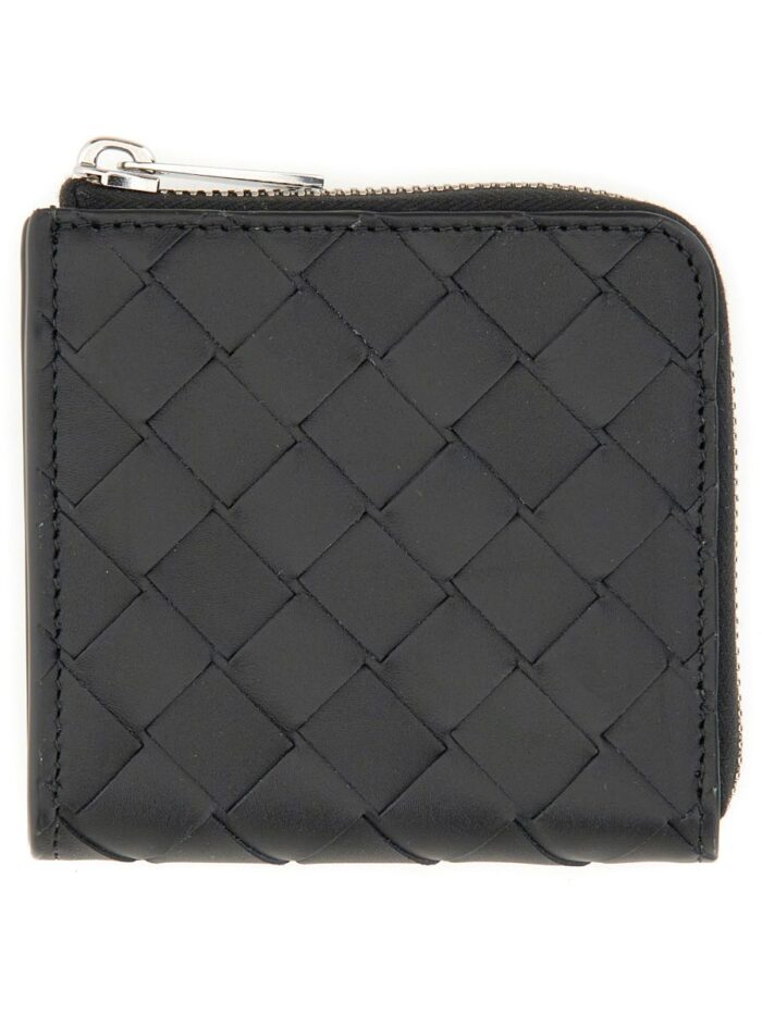 Bottega Veneta BRAIDED ZIPPERED WALLET