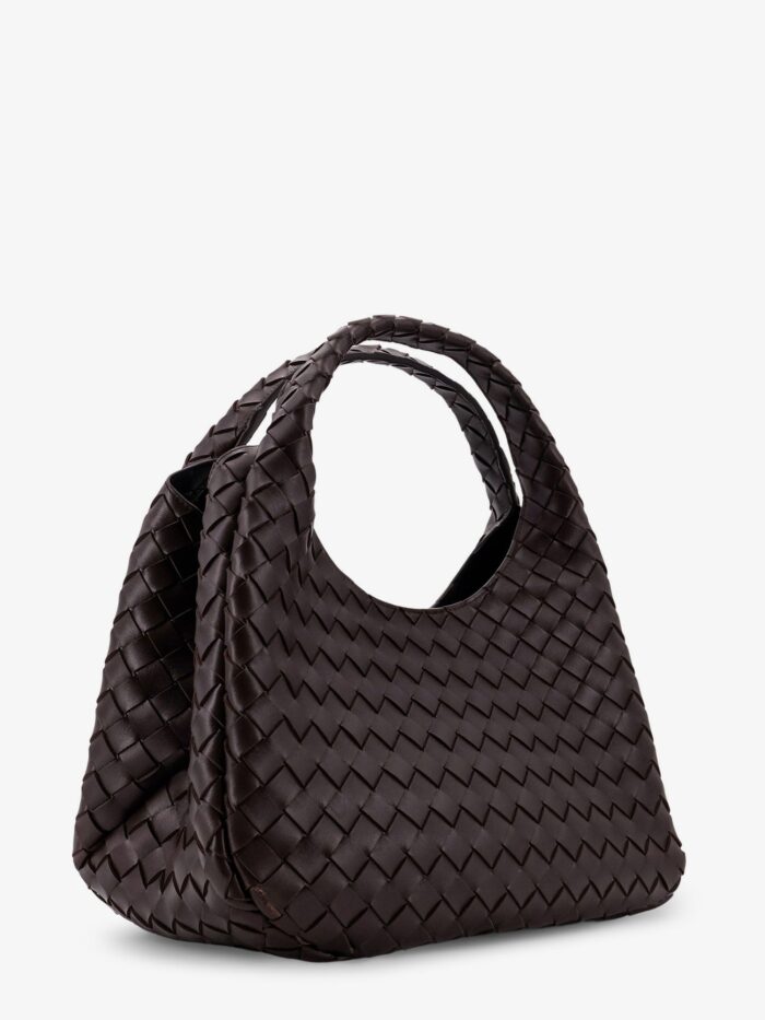 Bottega Veneta Campana Leather Shoulder Bag With Intrecciato Motif