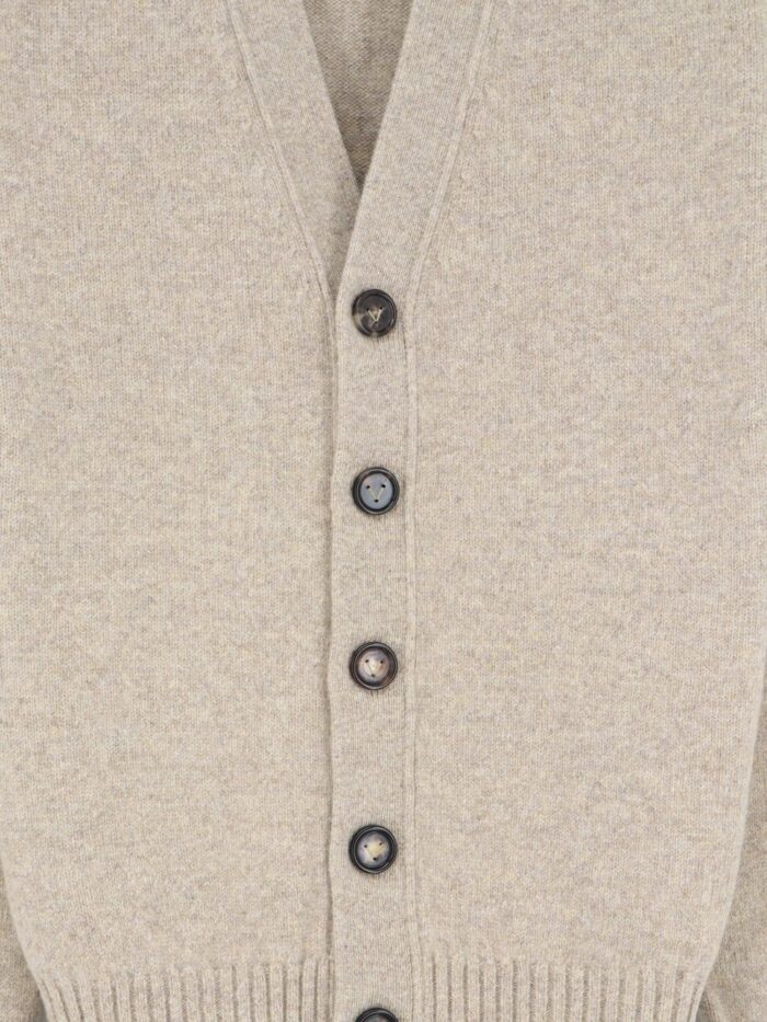Bottega Veneta Cashmere Blend Cardigan With Intreccio Patch