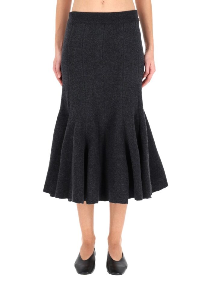 Bottega Veneta CASHMERE MIDI SKIRT