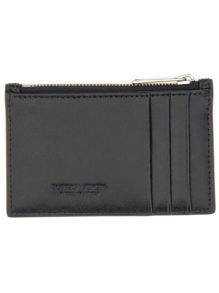 Bottega Veneta "CASSETTE" CARD HOLDER WITH ZIPPER