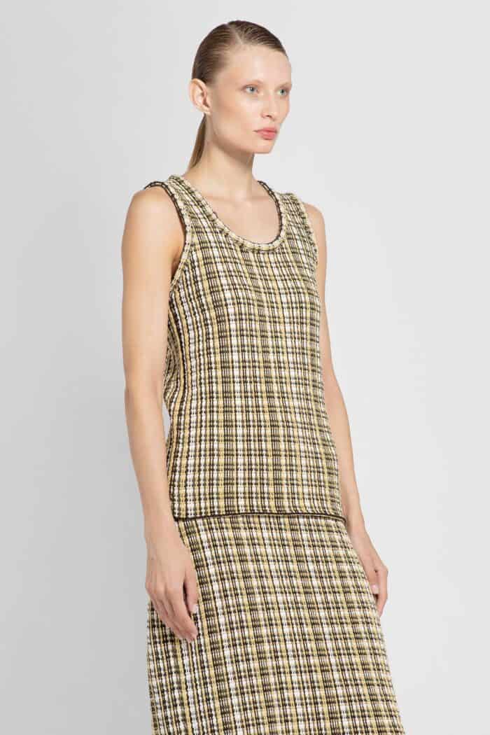 BOTTEGA VENETA Check Jacquard Knit Tank Top