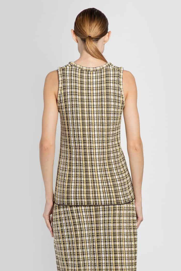 BOTTEGA VENETA Check Jacquard Knit Tank Top