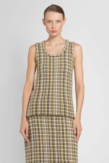 BOTTEGA VENETA Check Jacquard Knit Tank Top