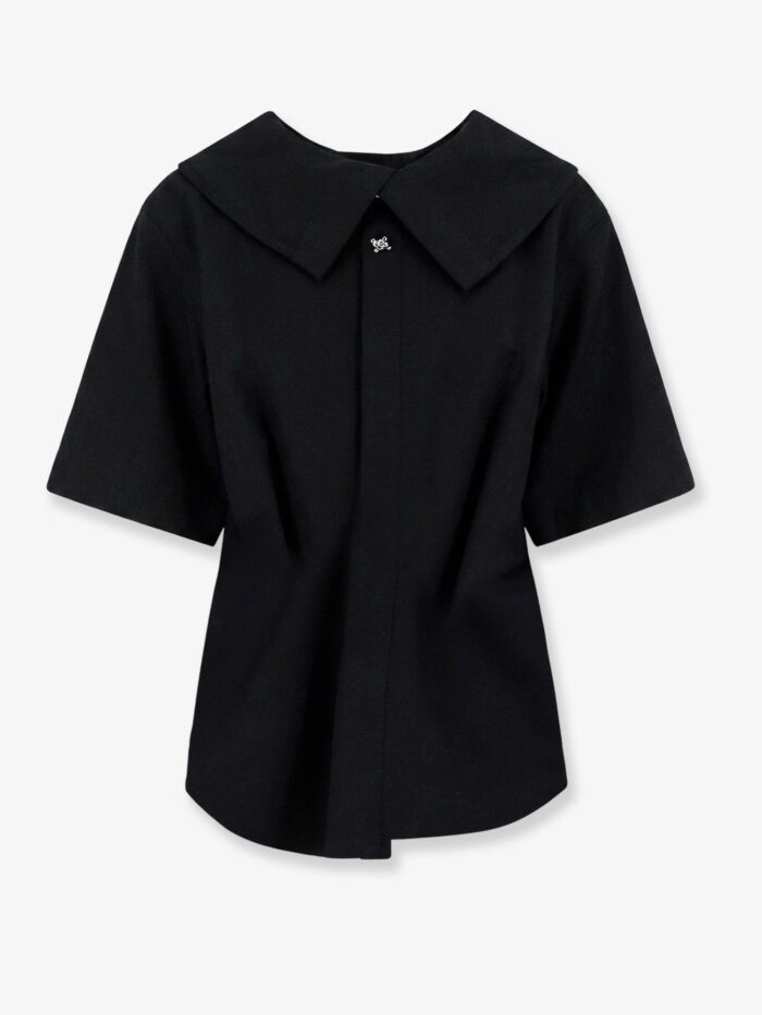 Bottega Veneta Compact Cotton Canvas Shirt With Square Knot Buttons