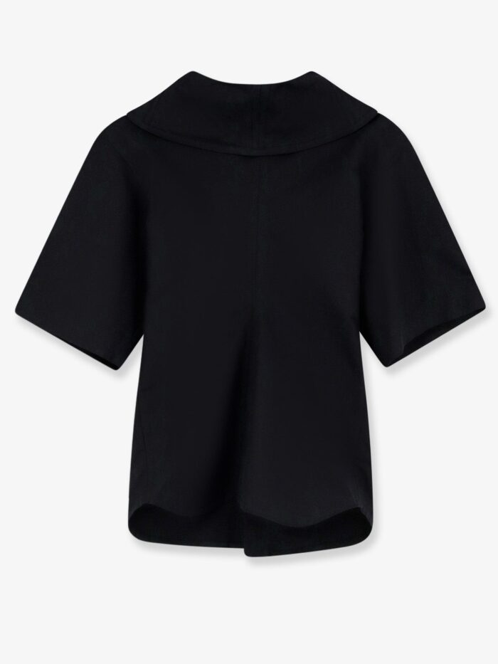 Bottega Veneta Compact Cotton Canvas Shirt With Square Knot Buttons