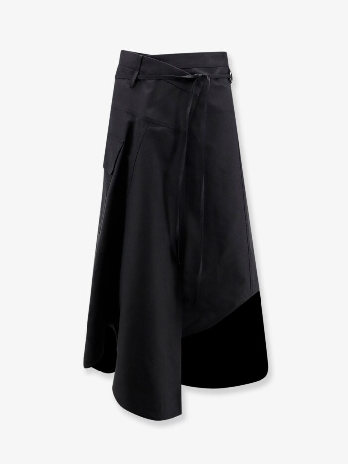 bottega veneta compact cotton canvas skirt Bottega Veneta Compact Cotton Canvas Skirt