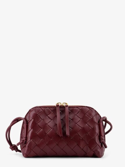 Bottega Veneta Concert Leather Clutch With Intrecciato Motif