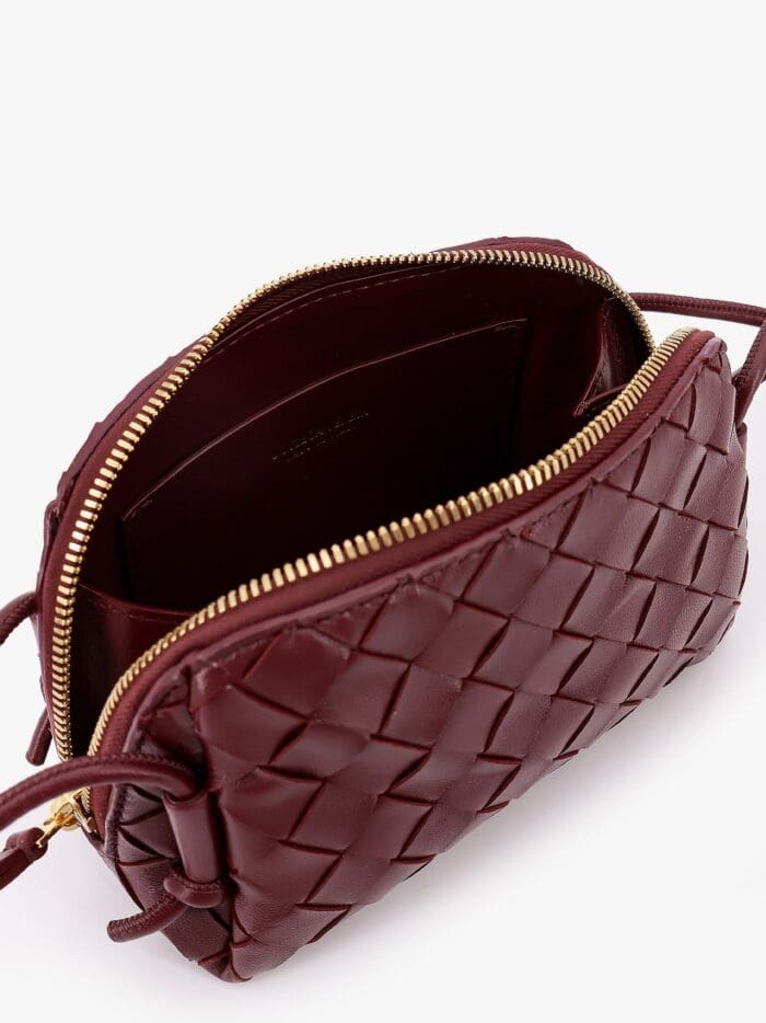 Bottega Veneta Concert Leather Clutch With Intrecciato Motif