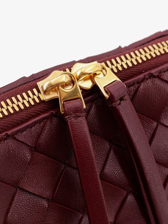 Bottega Veneta Concert Leather Clutch With Intrecciato Motif