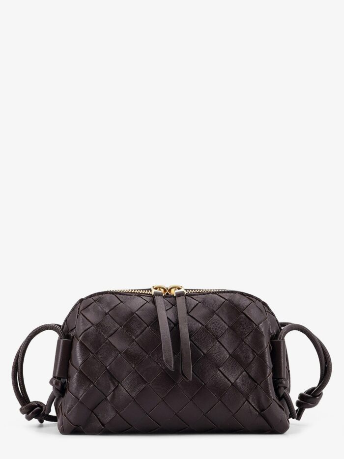 Bottega Veneta Concert Leather Clutch With Intrecciato Motif