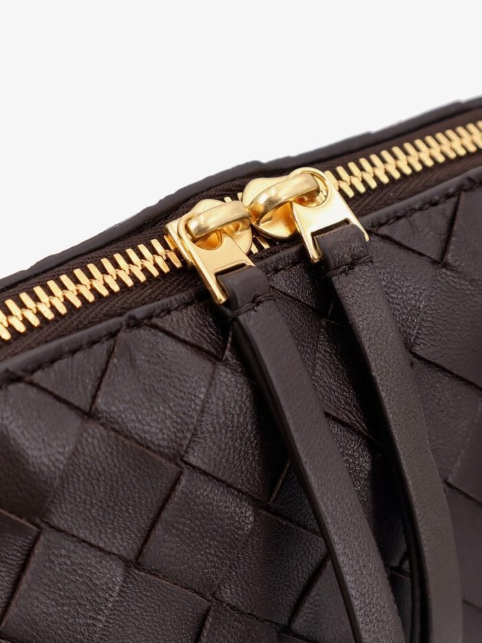 Bottega Veneta Concert Leather Clutch With Intrecciato Motif