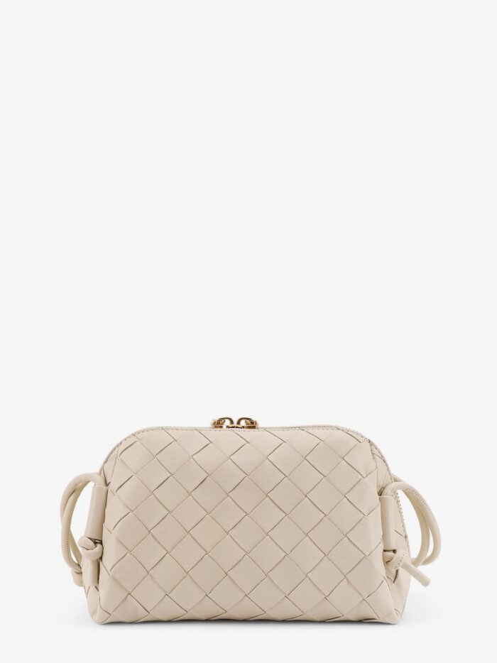 Bottega Veneta Concert Pouch Leather Crossbody Bag With Intrecciato Motif