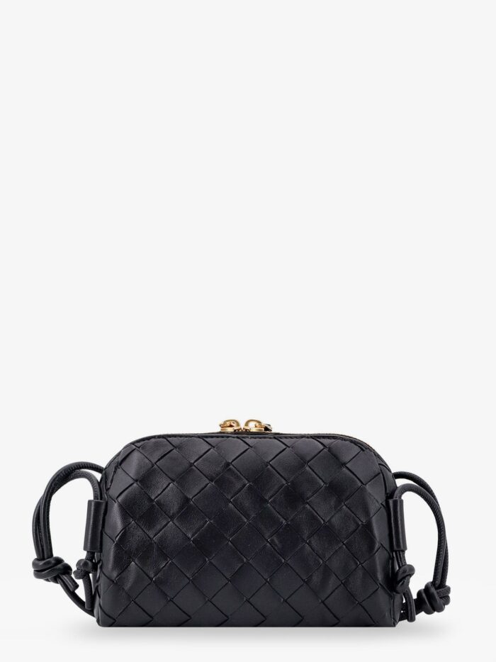 Bottega Veneta Concert Pouch Leather Shoulder Bag With Intrecciato Motif