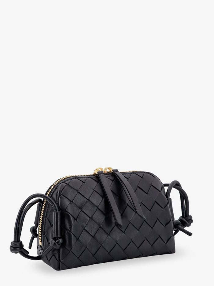 Bottega Veneta Concert Pouch Leather Shoulder Bag With Intrecciato Motif