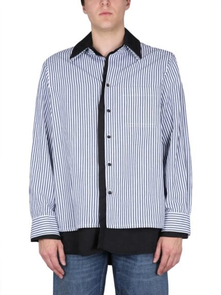 Bottega Veneta COTTON AND LINEN SHIRT