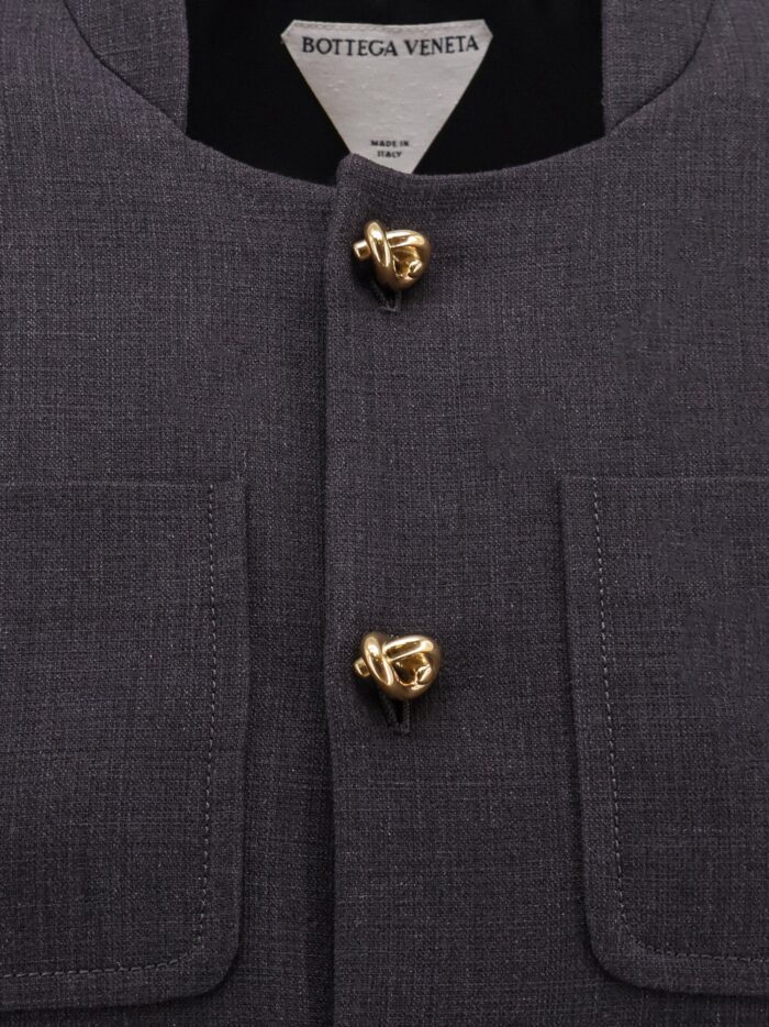 Bottega Veneta Cotton And Viscose Blazer With Knots Detail