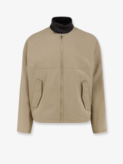 Bottega Veneta Cotton Jacket With Intrecciato Detail