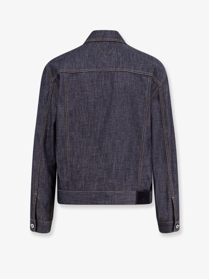 Bottega Veneta Denim Jacket With Iconic Intrecciato Patch